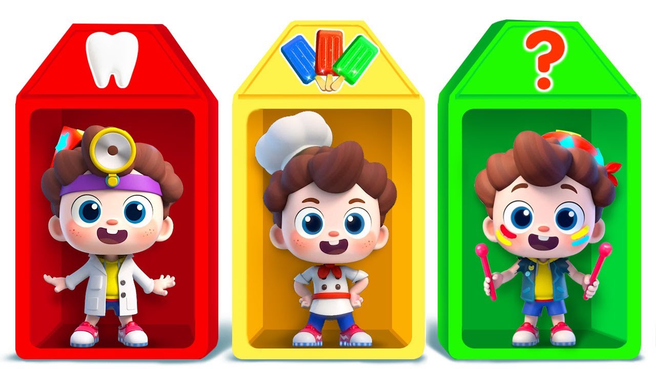 Job Surprise Spin Wheel Song | Learn Occupations | Nursery Rhymes & Kids Songs | BabyBus