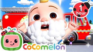 wash truck playtime cocomelon cars truck videos kids