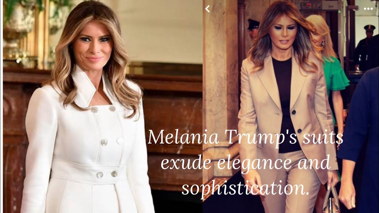 Melania Trump's suits epitomize timeless elegance. She looks amazing in