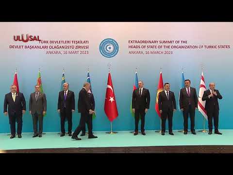 Türk Devletleri Teşkilatı Devlet Başkanları Olağanüstü Zirvesi Aile Fotoğrafı