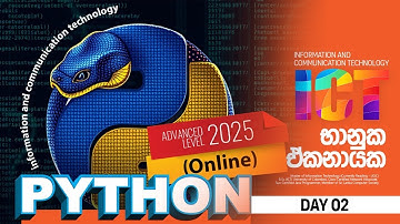 2025 AL ICT | Python Online Discussion | Day 02 | Bhanuka Ekanayaka