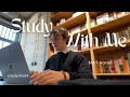 Study with me in a library  ambient music  background noise