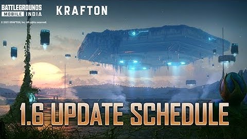 BGMI 1.6 update schedule info | bgmi1.6 update time | bgmi 1.6 now available on play store(from 2pm)