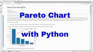 Python - Pareto Chart