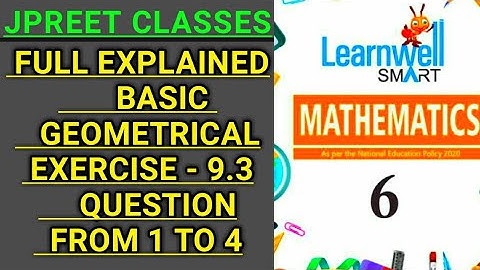 #class6 #learnwell chapter 9 #introduction  #geometrical #ideas exercise 9.3 question 1,2,3,4#jpreet