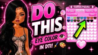 How to Change Your EYE COLOR in DTI! (Custom Palette Tutorial) 👁️🎨
