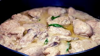 Creamy White Chicken Handi Recipe | White Chicken Kadai ki Recipe Restaurant Style | Easy Karahi