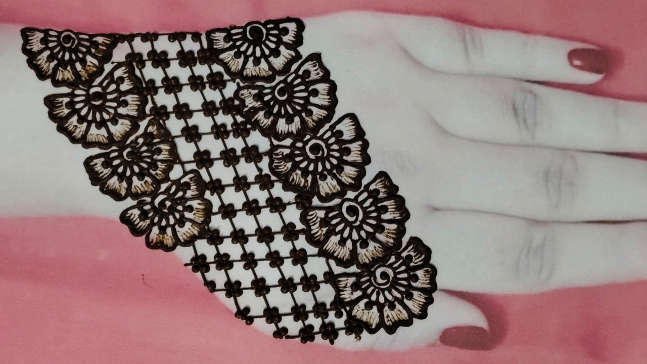 New mehndi design back hand🔥 mehndi design back side simple 😍#trending #video#mehndi