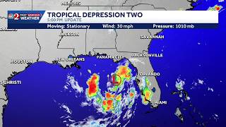 System in Gulf upgraded to Tropical Depression Two