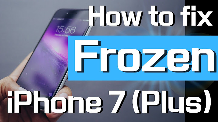 How to restart iphone 7 when frozen