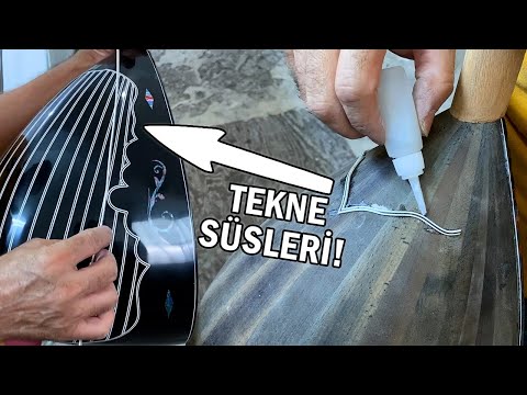 TEKNE SÜSLERİNE BAŞLADIK! ( Masif İşçiliği ) | Elektro Bağlama Yapımı ( 11 ) #yapraksazevi