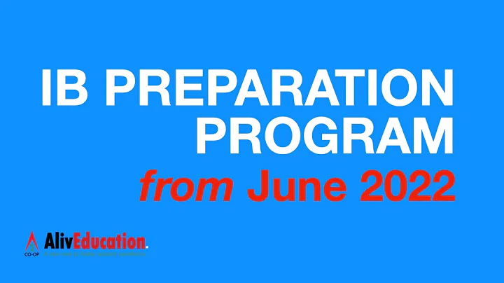 IB PREPARATION PROGRAM IN JUNE 2022: MATH & ENGLISH
