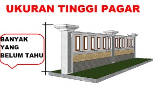 Tinggi pagar rumah yg ideal dan minimalis