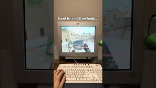 Expert bots in Counter-Strike Source are brutal! 🥹 #retropc #crtgaming  #2000s