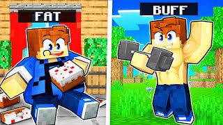 FAT to SUPER BUFF in Minecraft! - (Minecraft Movies)