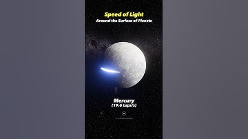 Speed of light across the surface of planets #shorts