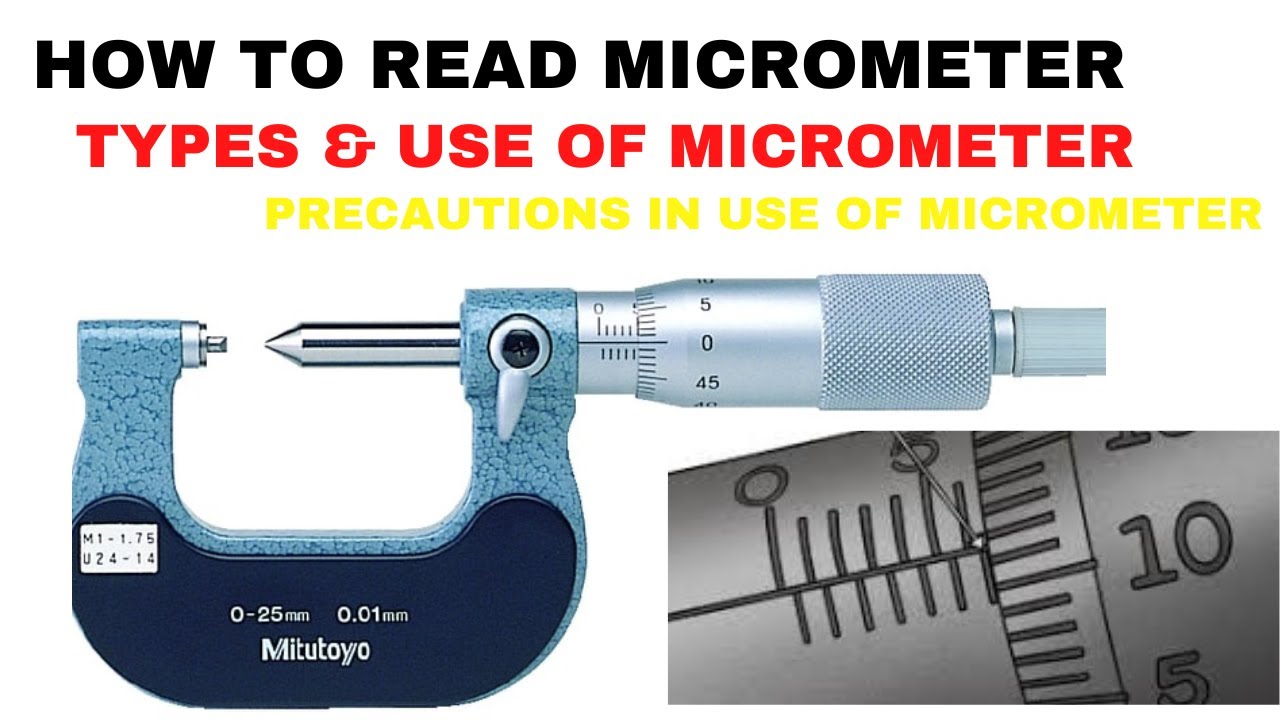 How to read a Micrometer Use of Micrometer Micrometer measurement