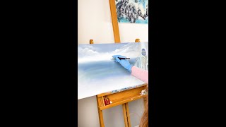 Visionary Seascape Painting With Acrylics (Part 4)