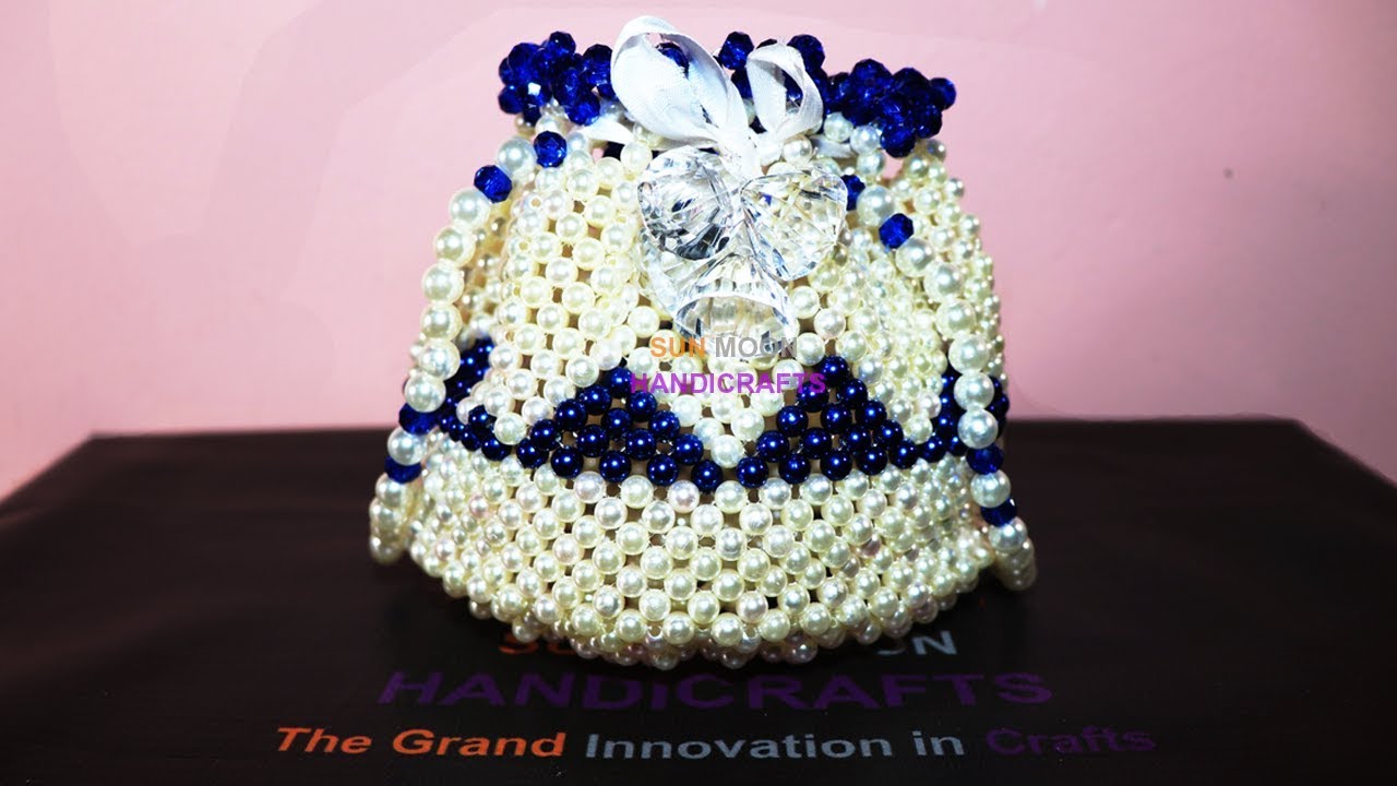 How to make beaded Botua Bag/ beaded potli bag/ beaded batua bag/ beaded batwa bag/পুতির বটুয়া ব্যাগ