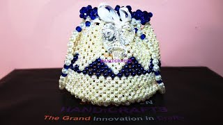 How to make beaded Botua Bag/ beaded potli bag/ beaded batua bag/ beaded batwa bag/পুতির বটুয়া ব্যাগ