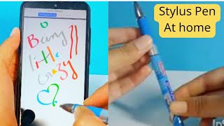 How to make stylus pen for android at home | Diy touch pen at home | Light pen | screen touch pen |