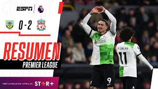 Thumbnail for ¡GOLAZO DE DARWIN PARA QUE LOS REDS SEAN LÍDERES DE LA PREMIER! | Burnley 0-2 Liverpool | RESUMEN