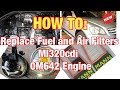 FUEL AND AIR FILTER REPLACEMENT MERCEDES Ml 320 cdi w164 OR OM642 ENGINE