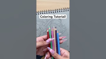 Coloring Tutorial With Pencils #easyart #tutorial #drawing