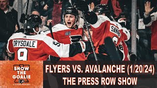 Philadelphia Flyers vs. Colorado Avalanche (1/20/24) - The Press Row Show: Pregame, INTs, Postgame