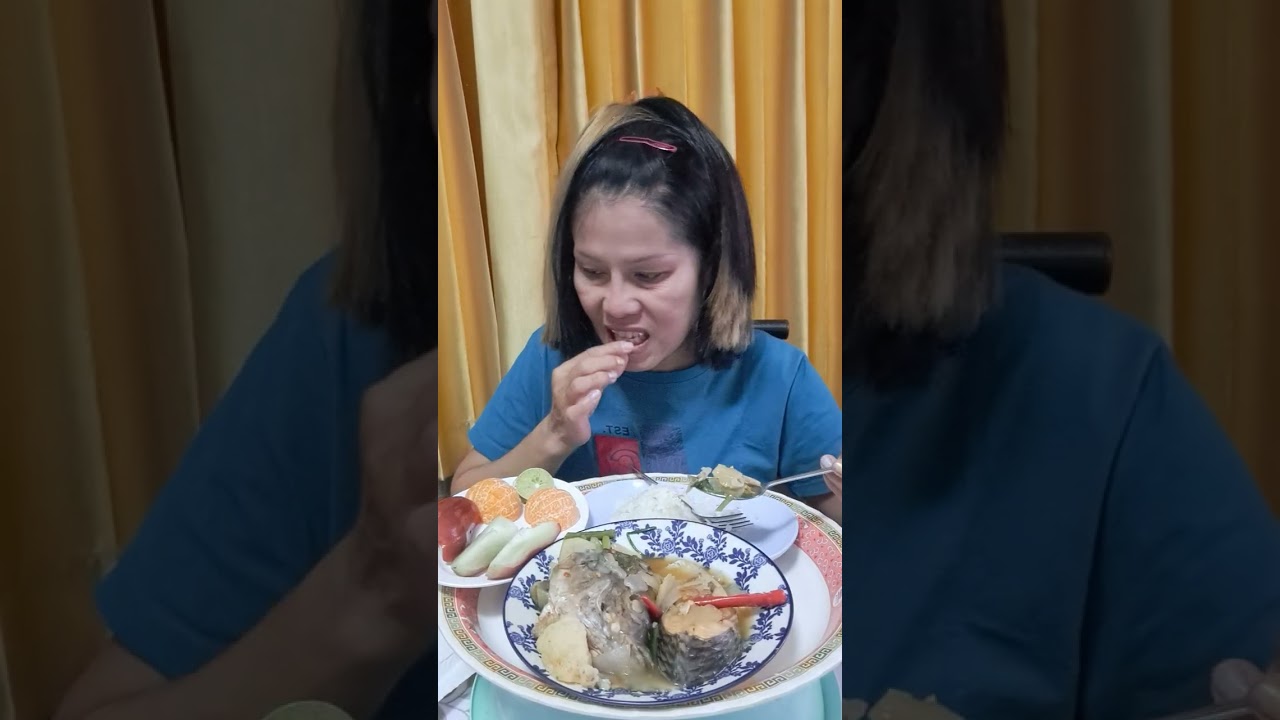 Ep.764 แกงส้มปลานิลข้าวร้อนๆ มีผลไม้ตับท้ายอร่อยๆมาเด้อจ้า