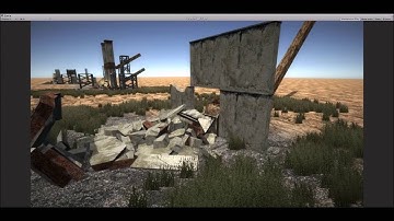 The Wasteland | Cell Fractured Walls | Unity 5 Asset Package | Aquarius Max