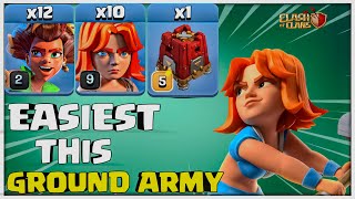 Under 2 MIN? Th15 Root Rider + Valkyrie = Most Easiest Ground Army in Clash of Clans
