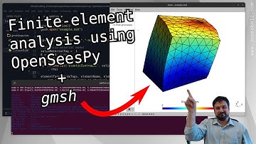 FEA using OpenSeesPy and gmsh