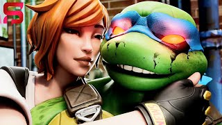 April's MAGIC KISS Turns Leonardo EVIL. Fortnite Teenage Mutant Ninja Turtles