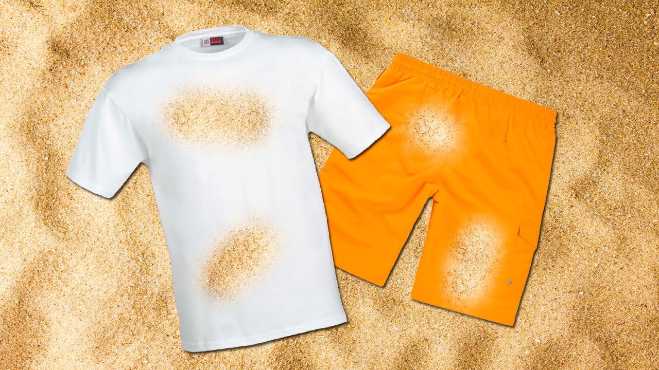 Как отстирать песок с одежды