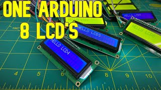 How to connect multiple LCD displays to one Arduino