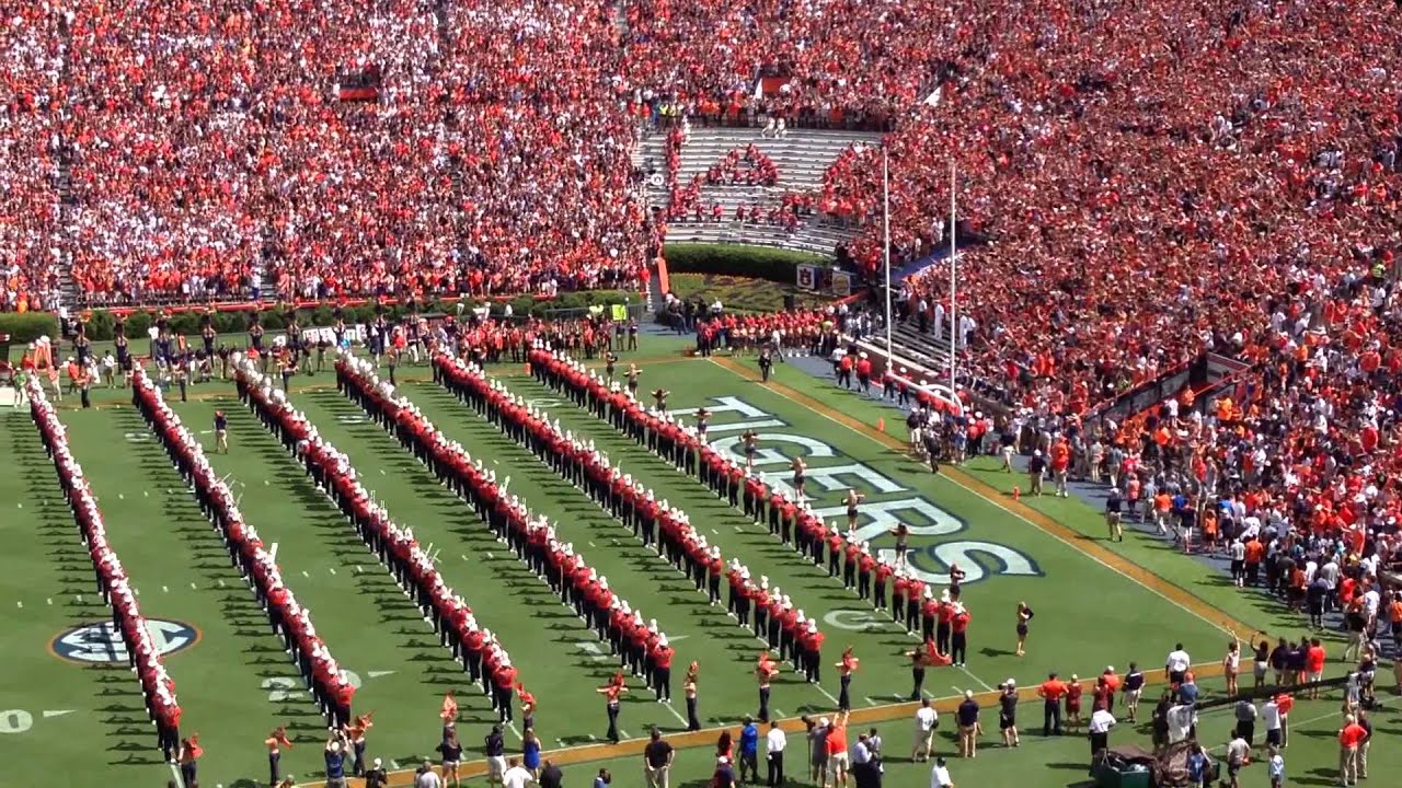 Auburn Marching Band Takes Field in 2014 Opener YouTube