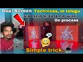 Dual Screens, 6/8 and 8/12 LED screens on process telugu l led wall setting