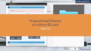 MAC OS - Programming PiAware on a Micro SD Card