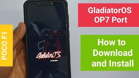 Gladiator OS OnePlus7 Port POCO F1 | Android 10 | How to download and Install | POCO F1