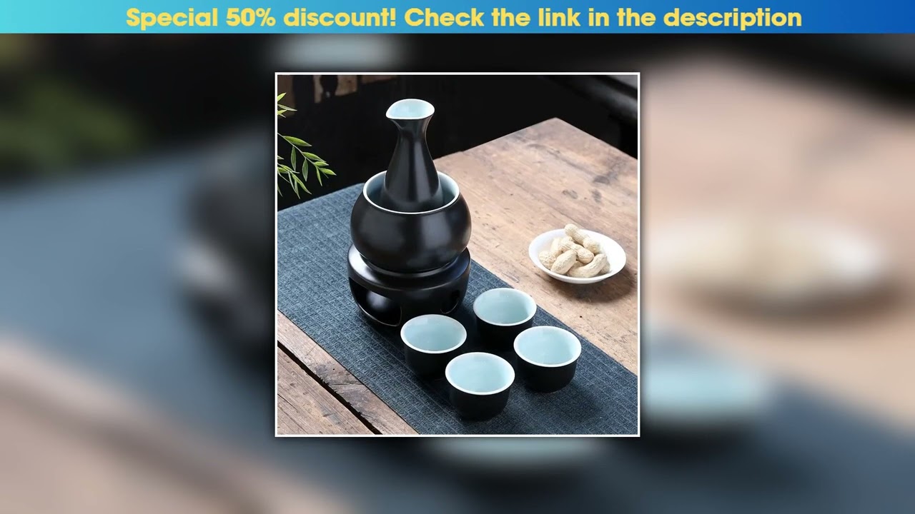 New Arrival Ceramic Sake Set Cups  with Warmer Keep Sake Storage Gift Box,  Traditional Porcelain P