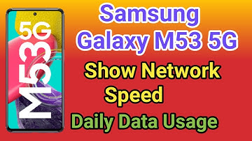 Samsung Galaxy M53 5G Show Daily Data Usage kaise kare | How To Show Daily Data Usage Setting M53 5G