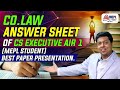 Company Law Paper Of CS Executive AIR 1 - ICSI Exams | Mohit Agarwal