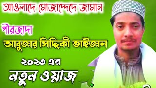 আবুজার সিদ্দিকী নতুন ওয়াজ┇Pirjada Abujar Siddiqui New Waz 2023 ┇পিরজাদা আবুজার সিদ্দিকী নতুন জলসা