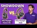 SHOWDOWN Poly Voyager Focus 2 Vs. Poly Voyager 4320! LIVE MIC TEST!