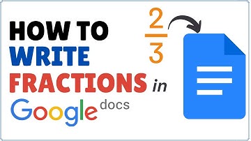How to Write Fractions in Google Docs