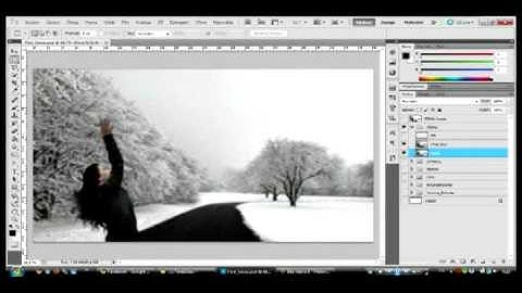 Photoshop CS5 photo manipulation "First Snow"
