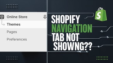 [FIXED] Shopify Navigation Tab Not Showing in Online Store | Menus