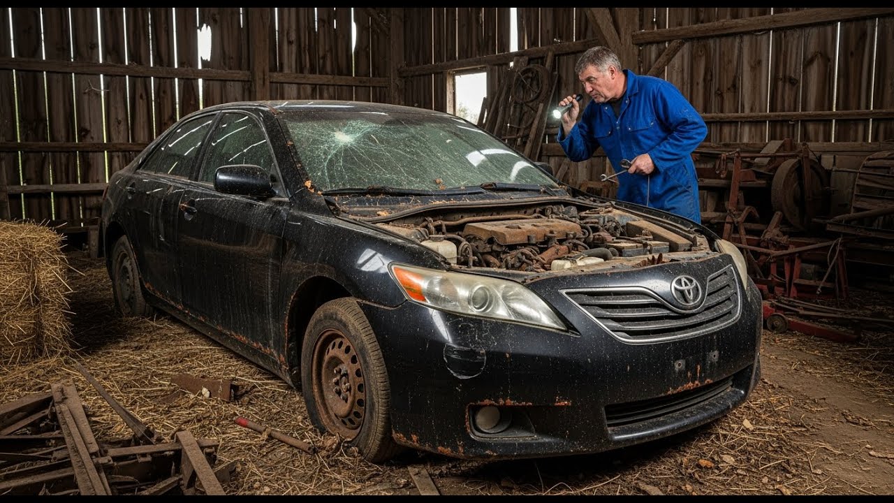 Full Car Restoration: Toyota Camry Rebuilt From Abandoned Condition