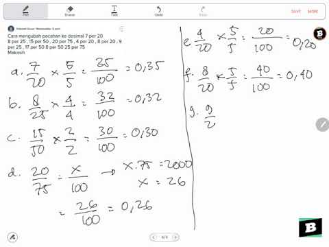Cara Mengubah Pecahan Ke Desimal Youtube